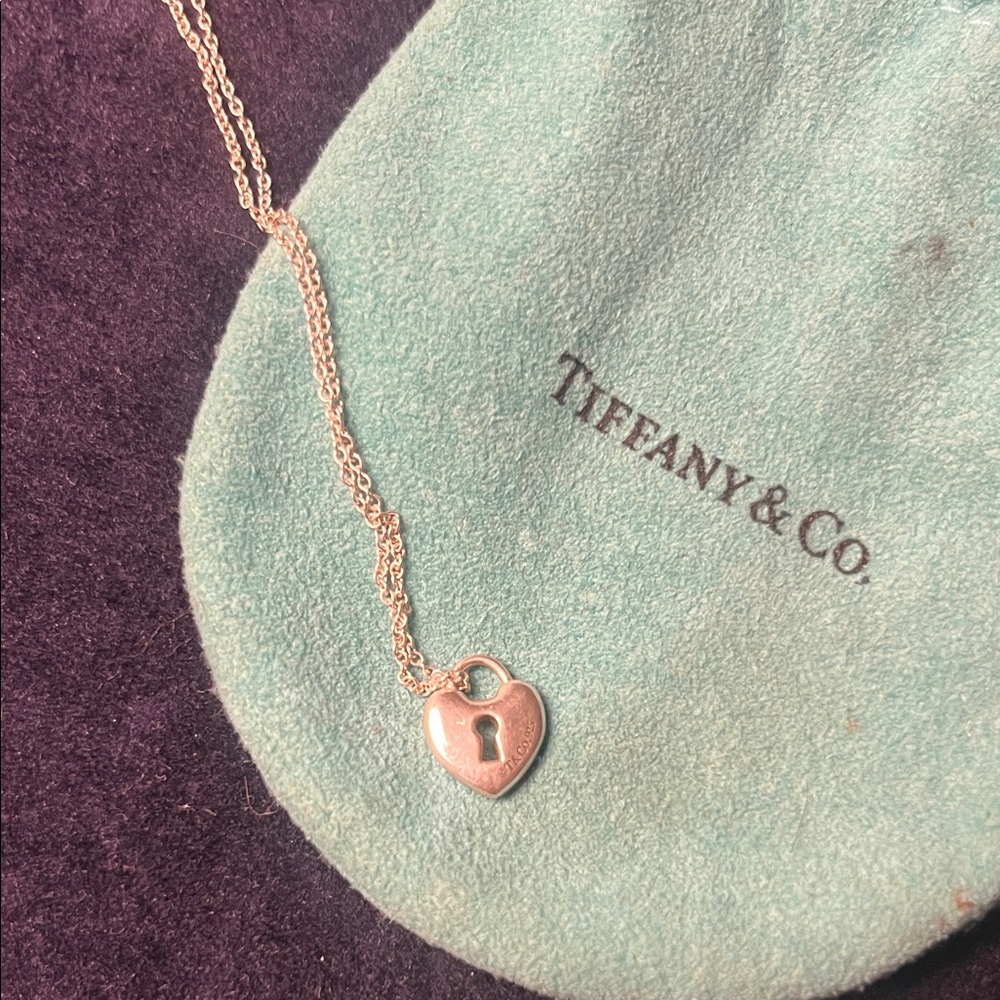 Tiffany & Co. Silver Heart Pendant Necklace